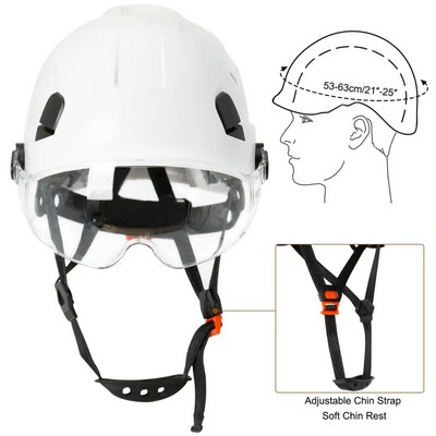 ANSI Type I Safety Helmet (Helmet and Chin Strap, No Visor Included)