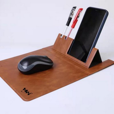 Mouse Pad With Pen Holder