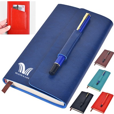 Notebook With Pen And Card Holder