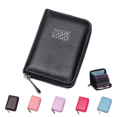 Blocking Credit Card Holder Leather Wallet