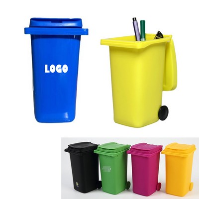 Desktop Mini Trash Bin Pencil Holder