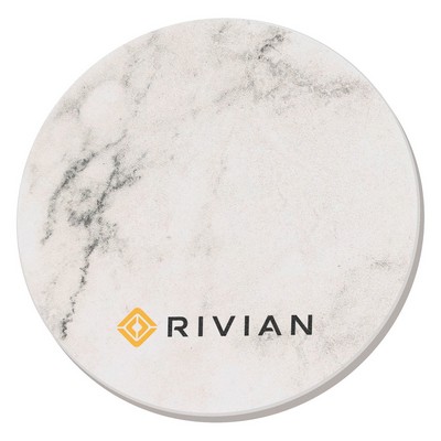 Absorbent Stone Coasters w/Upscale Digital Bkgnds | Round | 4" dia.