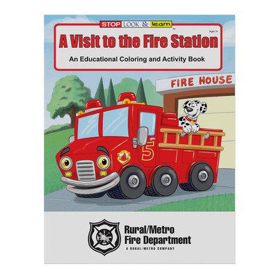 A Visit to the Fire Station Coloring Book