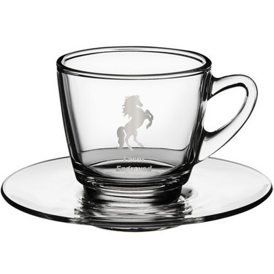 Acopa 8.5 oz Coffee Cup and Saucer Set