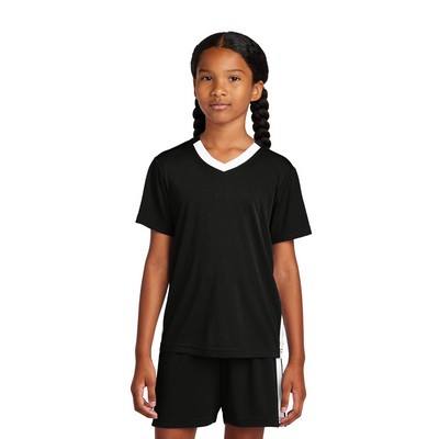 Sport-Tek Youth Competitor United V-Neck