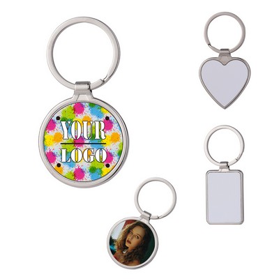 Metal Photo Frame Keychain