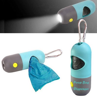 Dog Poop Bag Dispenser With Led Light