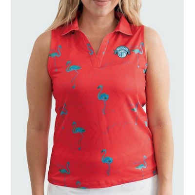 Women's Sleeveless Golf Polo - Just Beachy