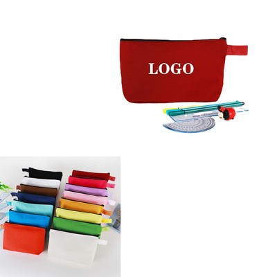 Colorful Canvas Pen Pouch Zipper