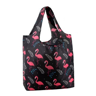 Foldable Polyester Tote Bag with Full color Print