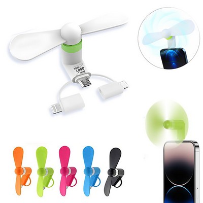 Mini 3-in-1 Smartphone Fan