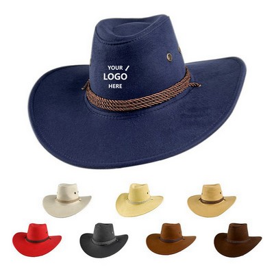 Wide Brim Suede Cowboy Hat