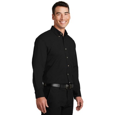 Port Authority Long Sleeve Twill Shirt.