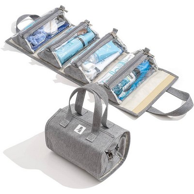 Hanging Roll-Up Makeup Bag