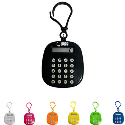 Small Electronic Calculator Keychain