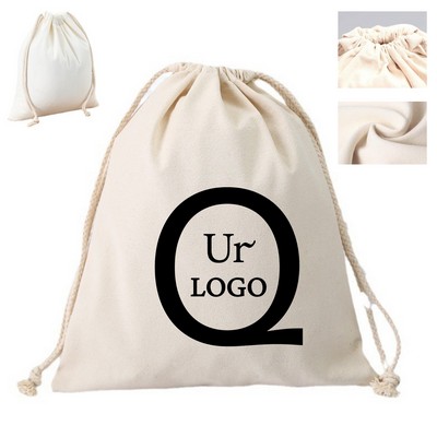 Cotton Reusable Drawstring Bag