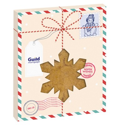 Holiday Snowflake Window Box with Gourmet Cookie - Sugar Cookie