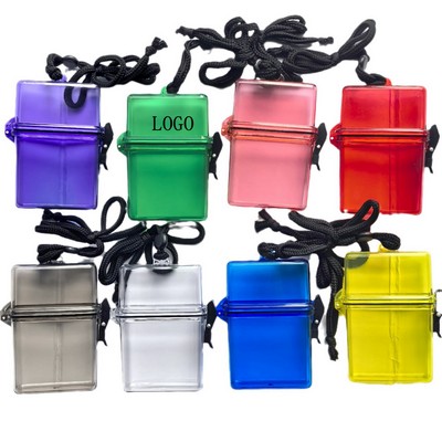 Waterproof Transparent Tobacco Cases with Lanyard