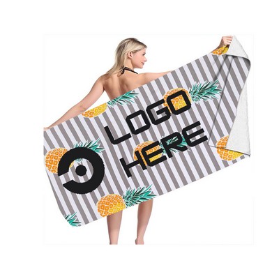 Quick-Drying Printed Beach Towel With High Absorption