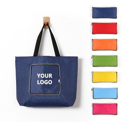 Folding Zipper Tote Bag