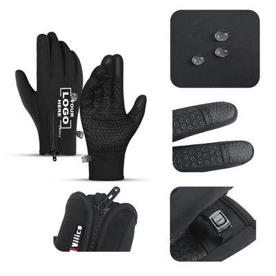 Waterproof Thermal Touchscreen Bicycle Gloves