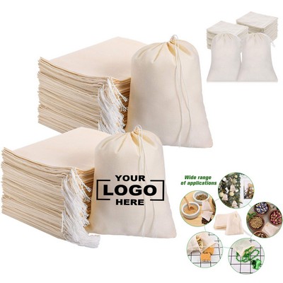 Cotton Drawstring Coffee Filter Bag