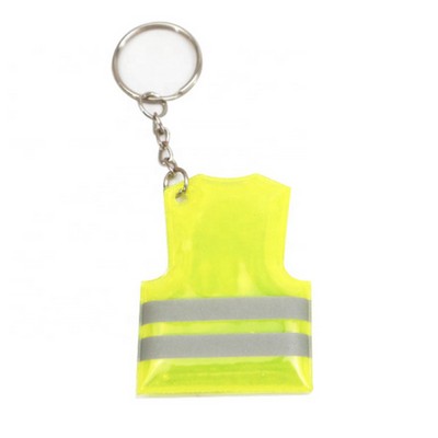 Reflective PVC Vest keychain