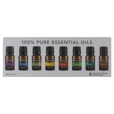 SpaRoom Pure Essential Oils 5Ml 8-Pack