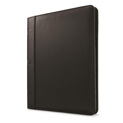 Samsonite Leather Bus Accs Portfolio - Black