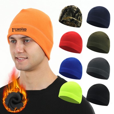 Polyester Polar Fleece Beanie Hat