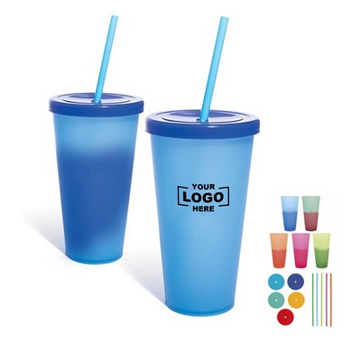 24oz Reusable Color-changing Tumbler Cup