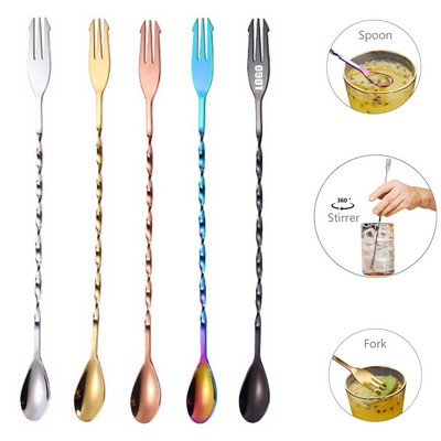 12.4 Inch Blending Stirrer Spoon And Fork