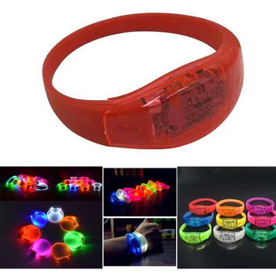 Voice Activated Sound Control LED Flashing Bracelet