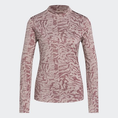 adidas Ladies Ultimate365 Jacquard Mock Neck