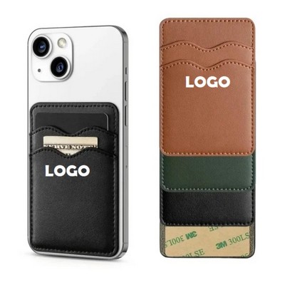 Dual Pocket Leather Phone Wallet