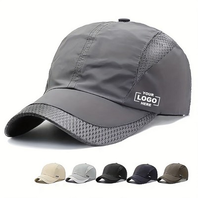 Quick-Dry Mesh Sun Visor Cap