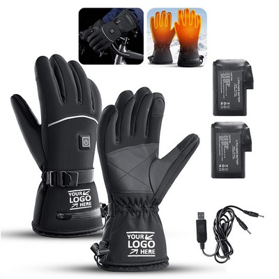 Heated Gloves With Double 4000 Mah Battery