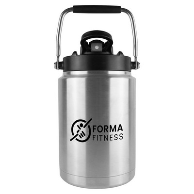 Ice Shaker Half-Gallon Stainless Steel Jug