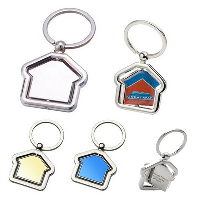 House Shaped Revolving Key Chain