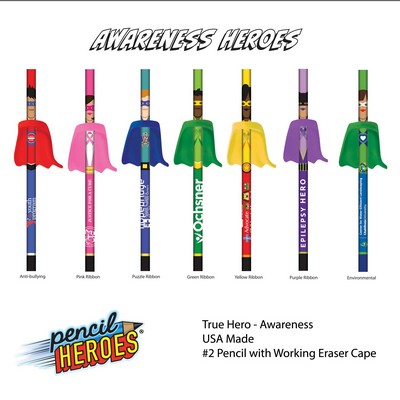 PENCIL HEROES® - Awareness - Individually Bagged Assembled