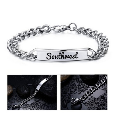 Stainless Steel Twisted Chain Bracelet