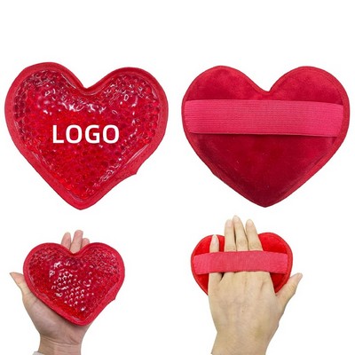 Heart Shaped Hot/Cold Pack w/Plush Backing