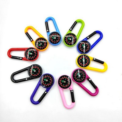 Plastic Compass Carabiner Clip