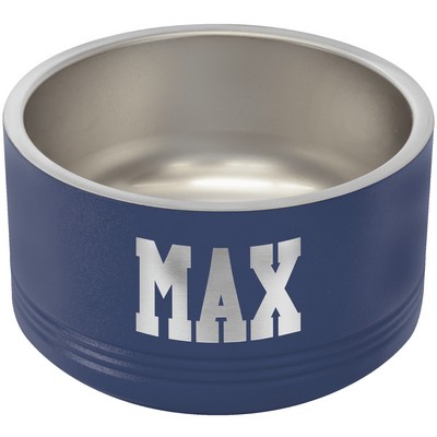 Polar Camel 18 oz. Small Navy Blue Pet Bowl