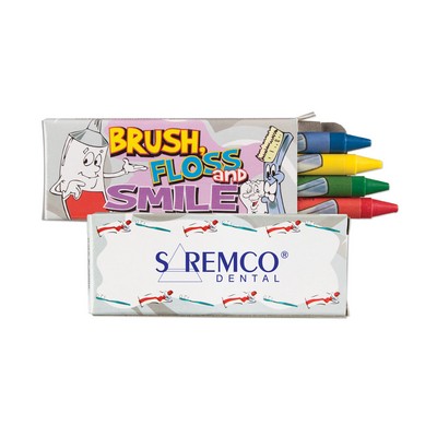 4 Pack Dental Theme Crayons