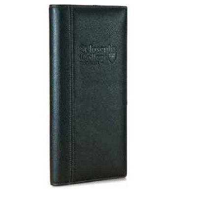 Signature Leather 4-Row Business Card File