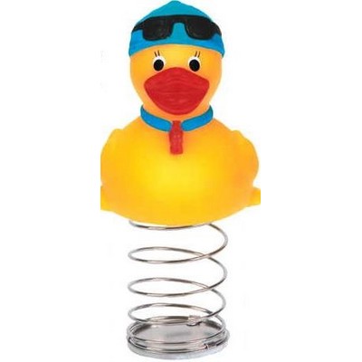 Rubber Sporty Referee Duck Bobble