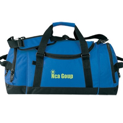 Duffel Bag with Dedicated Shoe Storage and Multiple Pockets 23" x 11", 600D Polyester