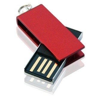 4 GB Swivel USB Flash Drive W/ Keyring