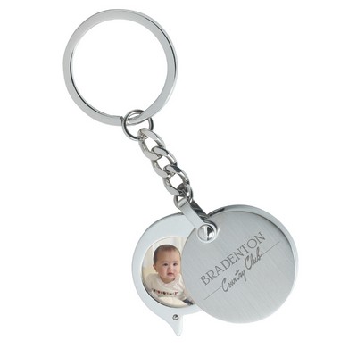 Round Key Holder with 1"x1" Photo Frame